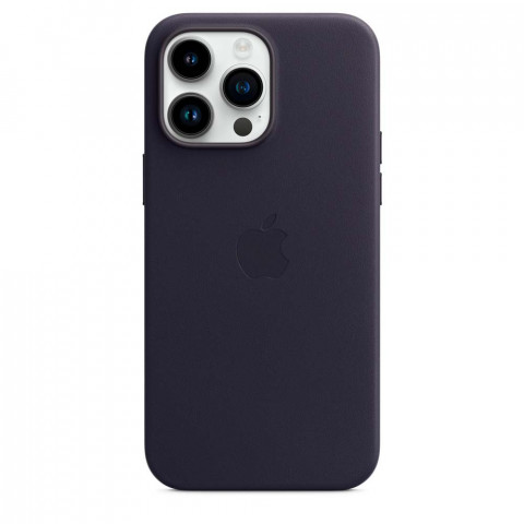 Шкіряний чохол Leather Case with MagSafe на iPhone 14 Pro Max Ink